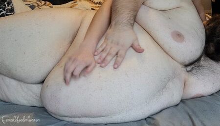 Female feeder dominates Superchub with 14 inch dildo