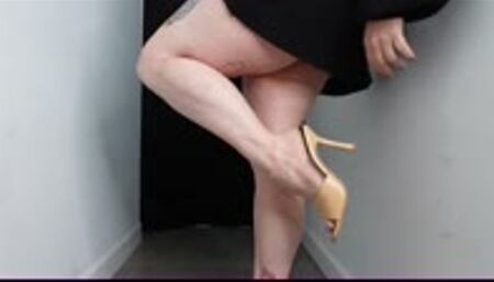 Pay for my new Tan Mules and Worship my Legs, Feet and new Mule Heels WMV 1080