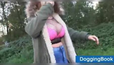 British Blond Chav With Huge Tits Goes Dogging