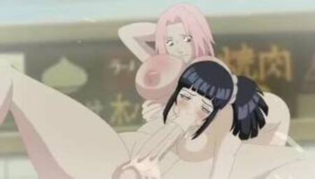 Naruto - Sakura vs Hinata Big Hentai Strong Futa Battle