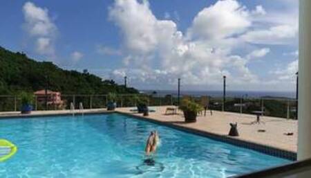 Sexy Mama Strip Tease Skiny Dip in the Caribean (new phat house, pool teaser)