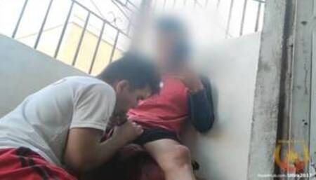 while chat with his girlfriend I sucked his dick