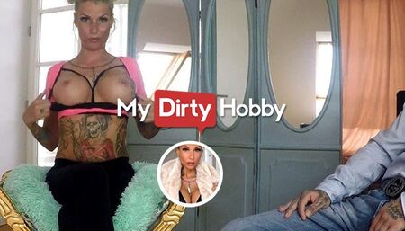 Miss's big cock scene