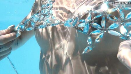 Baby girl's blonde action by Underwater Show