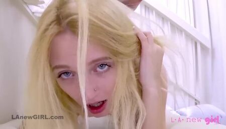 LA New Girl - trembling scene