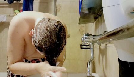 Very dirty hair to wash avi