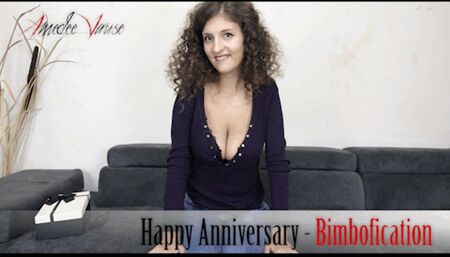 Happy Anniversary - Bimbofication (Part 1 of 3) - Stuck Up Wife gets Transformed into a Lascivious Bimbo for an Awesome CFNM Cleavage TitJob!