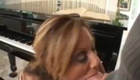 Sexy ass music instructor Demi Delia fucks her student