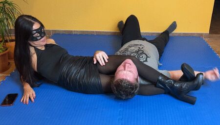 Lethal Legs In Black Pantyhose Strikes Again | WMV