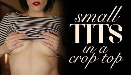 Small Tits Tease in Crop Top