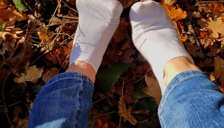 Sock Walk In Mud - Lick them!