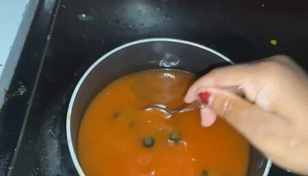 Tiny humans being made into giantess soup as they say their goodbyes