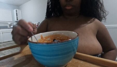 Teeny flesh flavored soup for giantess MX lunch