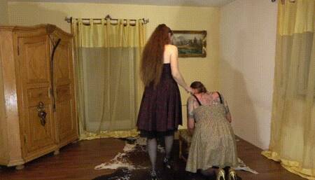 My Sissy slave tore up his stockings