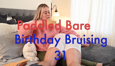 Birthday Surprise Paddling - Step Sisters Best Friend Paddles him Bare and Blistered HD 1080p M4v