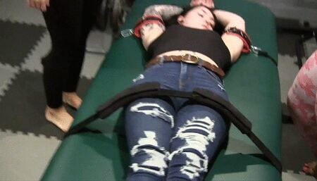 Tickle bench Finale! "Girl you are so in for it! We HAVE to get you good after that!"