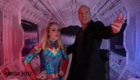 Captain Marvel gets Pounded by Lex Luther - Amateur Boxxx