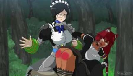 maids spanking scene hentai (overlord lupustegina and yuri alpha)