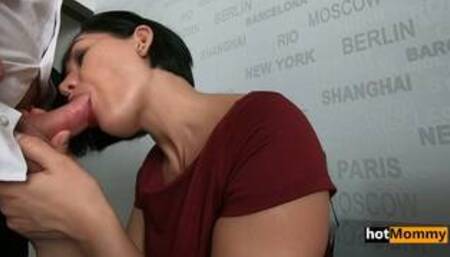 Mom pays with her ass for stepson's sins