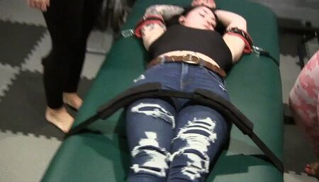 Tickle bench Finale! "Girl you are so in for it! We HAVE to get you good after that!" LOW