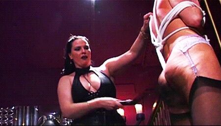 WHIPPING & SPANKING - Mistress Manita & Crystelle - MP4 Clip