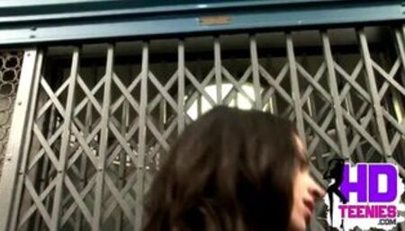 Teen Maid Yummy tits and Sexy Body and lingerie in elevator