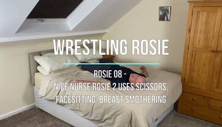 Rosie 08 - Nice Nurse Rosie 2 Uses Scissors, Facesitting, Breast Smothering