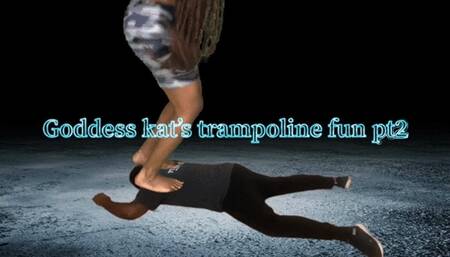 Goddess Kat’s trampoline fun PT2 (Angle 1)