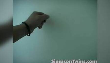 Pussy toyed twins getting pleasured