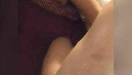 Girl plays with two same time