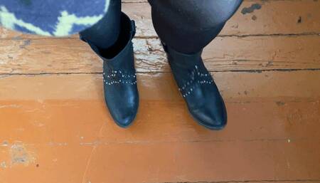 leather cowboy boots