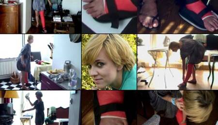 Bridget LLC Cleaning Up in her Misfitting Cast Shoe and Cast Talk (in HD 1920X1080)