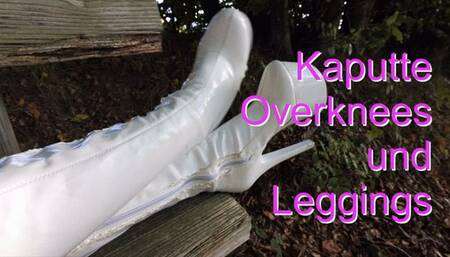 Broken white overknees - Kaputte weiße Overknees