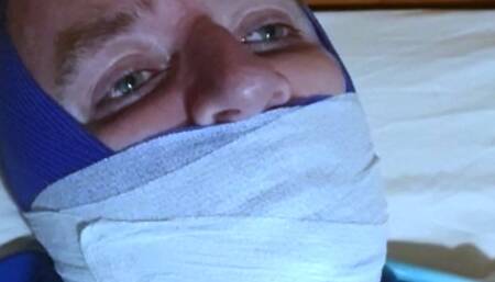 Gagged footballer ready for torment!!