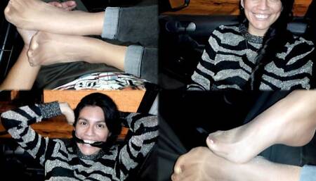 Lunacious sheer nylons before a rock'n'roll night!