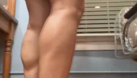 Brown Mini Skirt and Boots Reach and Flex