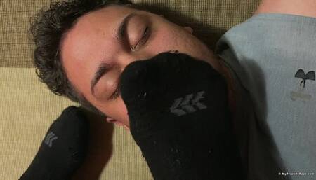 Trainer Davin Strong Foot & Sock Worshiped