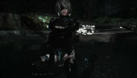 skyrim chaurus and 2B porn