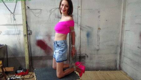 Helplessly bound to the Hunter's orgasm platform (WMV HD 8000kbps)