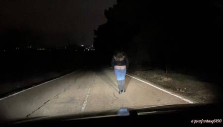 You can see my butt crack while driving- POV