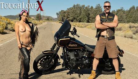 TOUGHLOVEX Big tit beauty Katrina Jade fucked outdoors