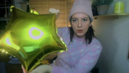 Great fetish day of the big balloons