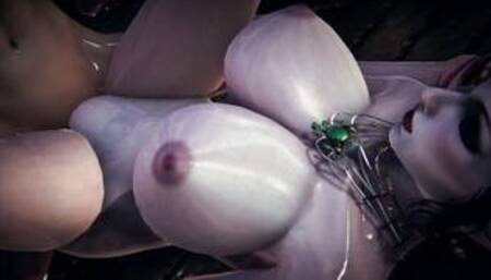 3D Hentai: ROUGH SEX WITH Lady Dimitrescu IN THE GARDEN (Resident Evil 8: Village)