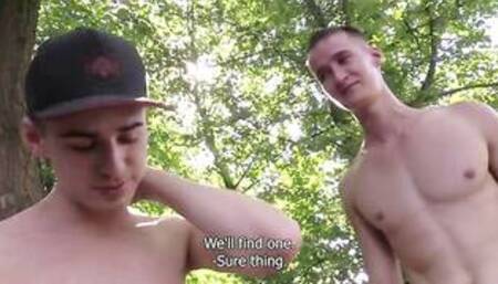 CZECH HUNTER 367 - Raw Threesome With Twinks On A Nice Sunny Day