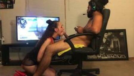 I MADE HIM CUM TWICE WHILE HE TRIED TO PLAY BLACK OPS 4