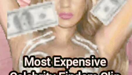 Most expensive Celebrity Findom Clip