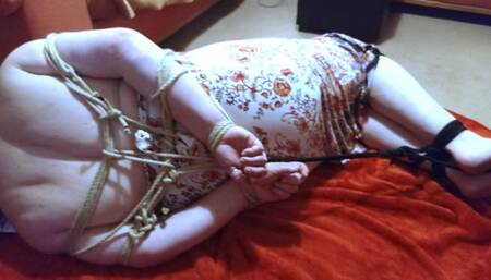 BBW woman tied up and helpless
