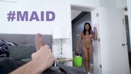 Horny Maid Serena Santos Fucks For Bucks!