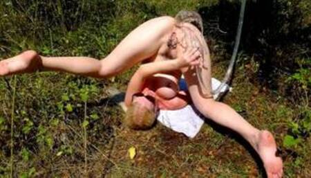 Extremely enema belly inflation