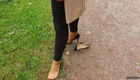 a crazy guy throws a shoe into the river HD wmv 1920x1080